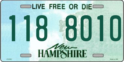 NH license plate 1188010