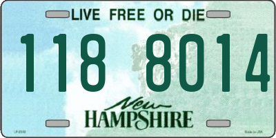 NH license plate 1188014