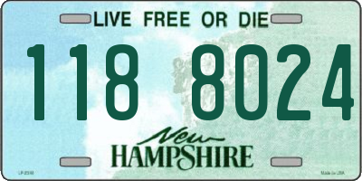 NH license plate 1188024