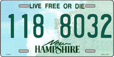 NH license plate 1188032
