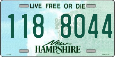 NH license plate 1188044