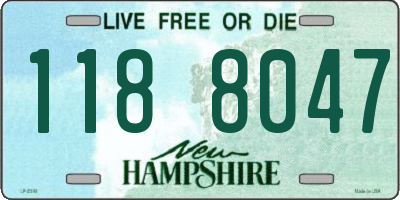 NH license plate 1188047