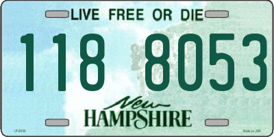 NH license plate 1188053