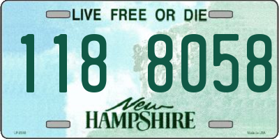 NH license plate 1188058