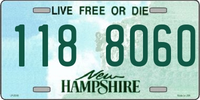 NH license plate 1188060