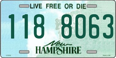 NH license plate 1188063