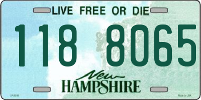 NH license plate 1188065