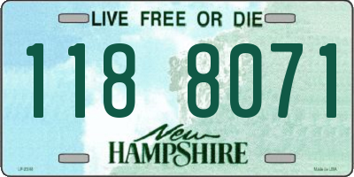 NH license plate 1188071