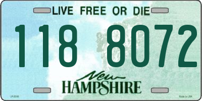 NH license plate 1188072