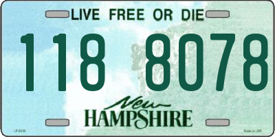 NH license plate 1188078
