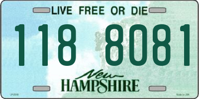 NH license plate 1188081