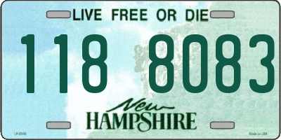 NH license plate 1188083