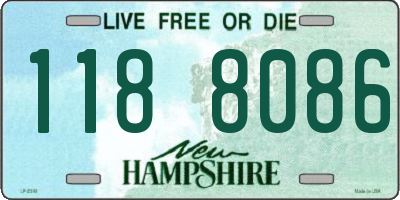 NH license plate 1188086