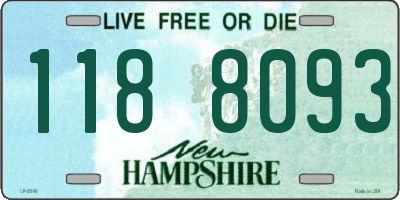 NH license plate 1188093
