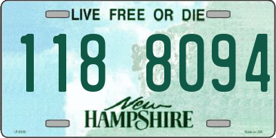 NH license plate 1188094