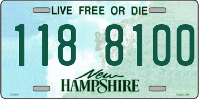 NH license plate 1188100