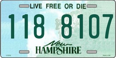 NH license plate 1188107