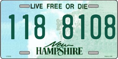 NH license plate 1188108