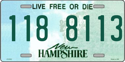 NH license plate 1188113