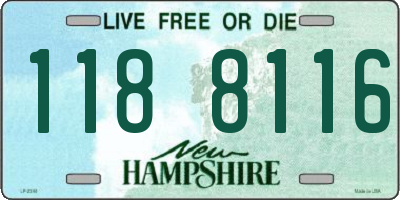 NH license plate 1188116