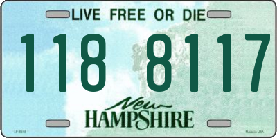 NH license plate 1188117