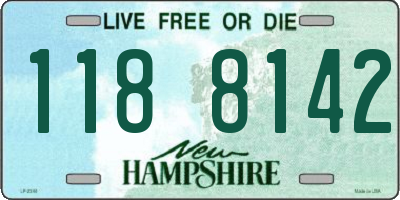 NH license plate 1188142
