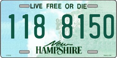 NH license plate 1188150