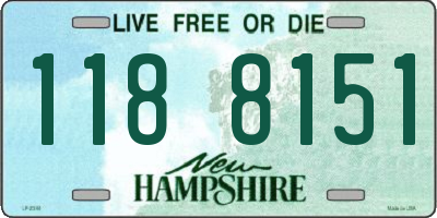 NH license plate 1188151