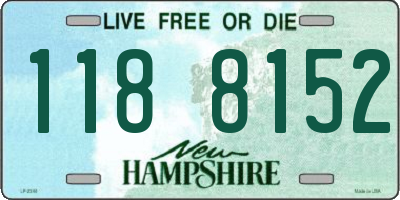 NH license plate 1188152