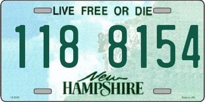 NH license plate 1188154