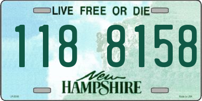 NH license plate 1188158
