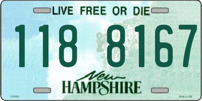 NH license plate 1188167