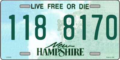 NH license plate 1188170
