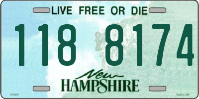 NH license plate 1188174