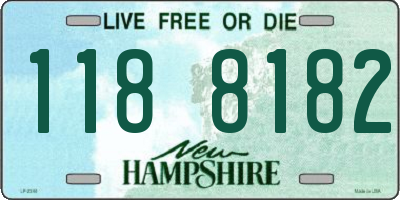 NH license plate 1188182