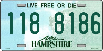 NH license plate 1188186