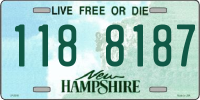 NH license plate 1188187