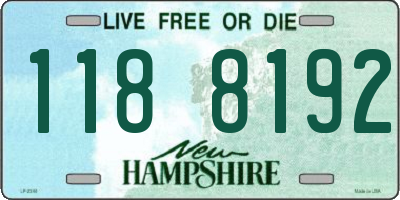 NH license plate 1188192