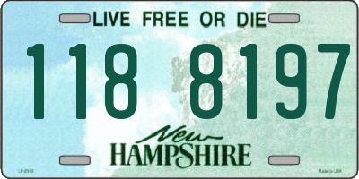 NH license plate 1188197