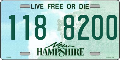 NH license plate 1188200
