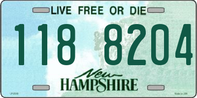 NH license plate 1188204