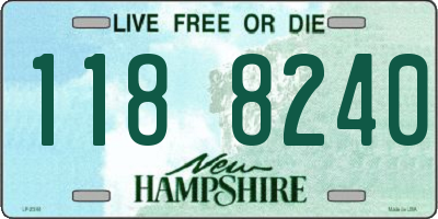 NH license plate 1188240