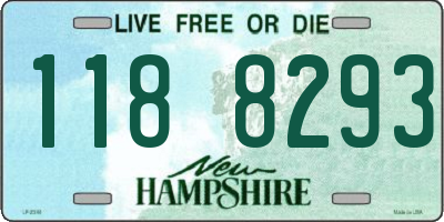 NH license plate 1188293