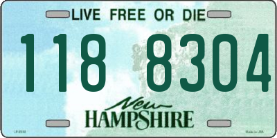 NH license plate 1188304