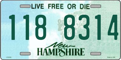 NH license plate 1188314