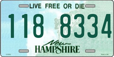 NH license plate 1188334