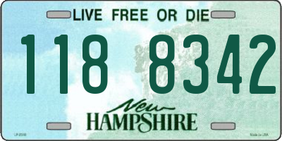 NH license plate 1188342