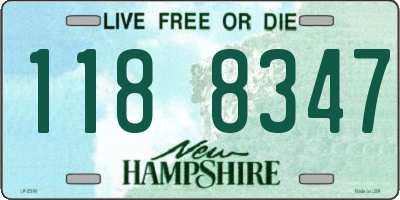 NH license plate 1188347