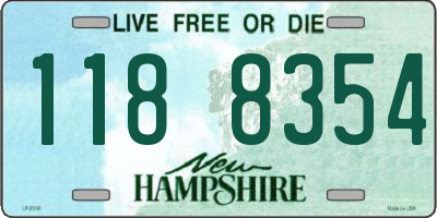 NH license plate 1188354
