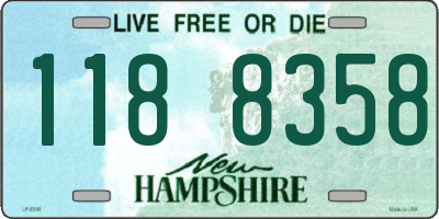 NH license plate 1188358